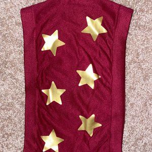 Garnet and gold star bandeau